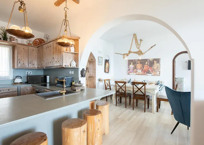 Daire Blue Moon Mykonos Homes Agios Ioannis Diakoftis